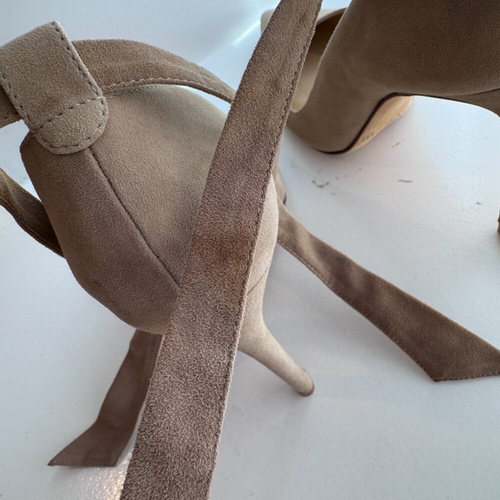 Alexandre Birman Suede T-Strap Pumps Heels Size 38.5 Designer - Picture 11 of 14